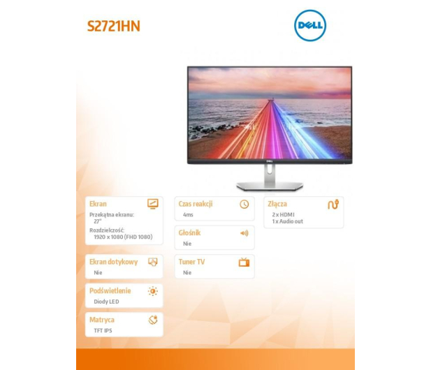 Dell 27'' S2721HN 210-AXKV - 1460374 - zdjęcie 3